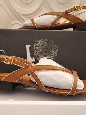Vince Camuto Leather "Melly" Sandals. NIB. Size 10.
